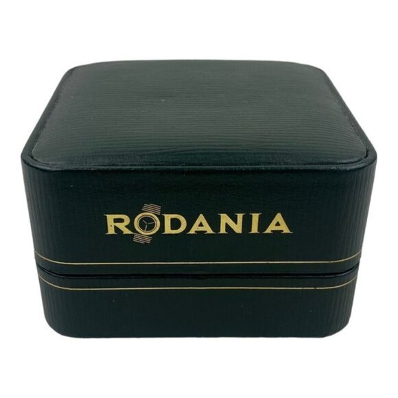 RODANIA Women's Vintage Stainless Steel Back Swiss Made Quartz Watch Green Strap - Picture 15 of 16